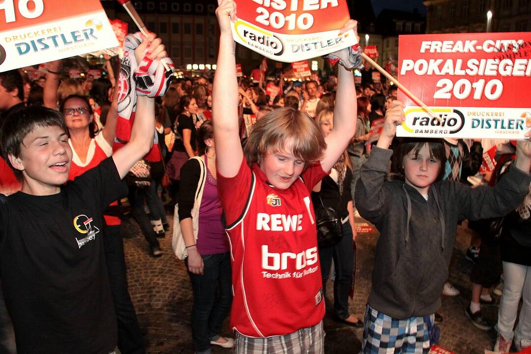 Meisterfeier Brose Baskets Bamberg Maxplatz