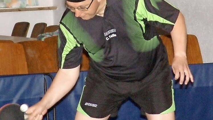 Christoph Teille von der TS Kronach war in der Oberfrankenliga unter 99 eingesetzten Spielern mit einer Einzelbilanz von 23:13 der Viertbeste. Foto: Hans Franz