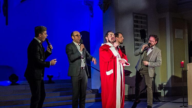 Impressionen vom Gastspiel des A-cappella-Quintett Viva Voce in der ausverkauften Coburger MorizkircheFoto: Jochen Berger