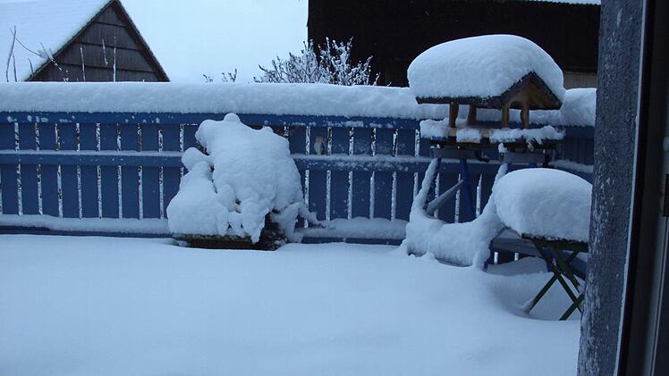 In Mitgenfeld ist ordentlich was runtergekommen. Foto: Inge Morschhäuser