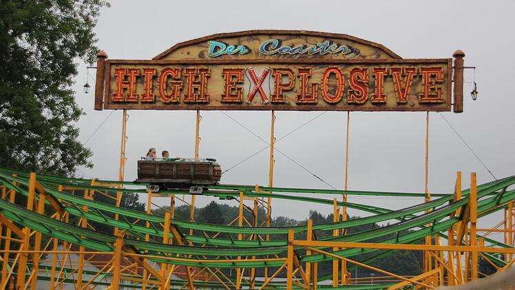 Bild 4: Die Achterbahn "High Explosive" ist eine Neuheit auf der Hofwiese.