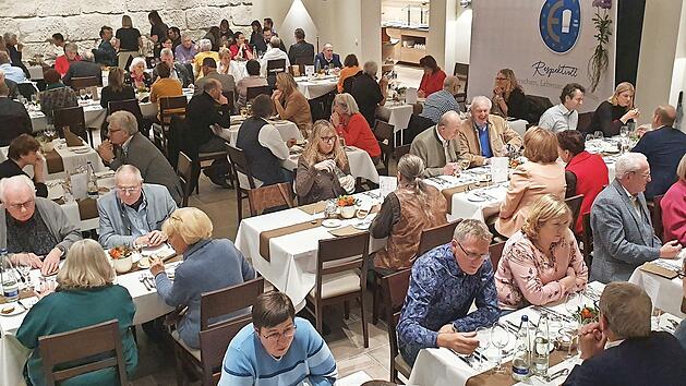 100 Gäste kamen zu dem Jubiläumsmenü.
