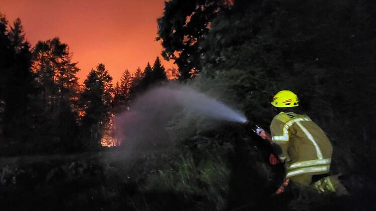 Waldbrand am Chiemsee