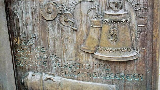 Die neunte Tafel der Porta Vorchheimensis in der Fu&szlig;g&auml;ngerzone Foto: Josef Hofbauer