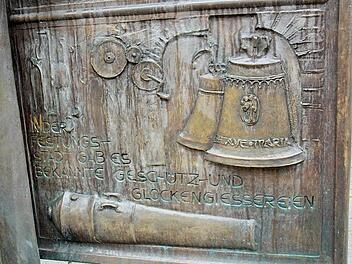 Die neunte Tafel der Porta Vorchheimensis in der Fußgängerzone Foto: Josef Hofbauer