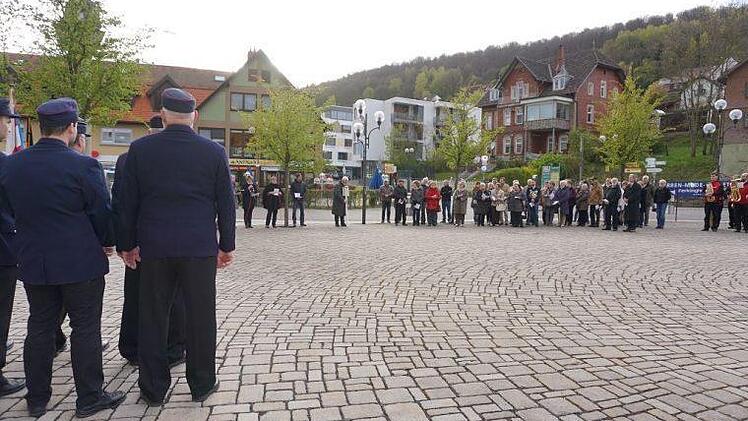 Unter dem biblischen Satz "Sucht der Stadt Bestes" fand die diesjährige St. Georgs-Prozession in Bad Brückenau zu Ehren des Schutzheiligen statt. Foto: Marion Eckert