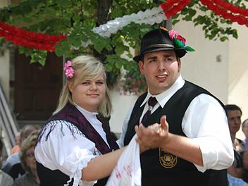 David Martin ist zum zehnten Mal mit dabei. Mit im Bild: sein Mädchen, Eva Söllner.  Foto: Veronika Schadeck