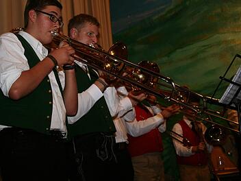 Sowohl die Stangenrother, als auch die Steinacher Musikanten begeisterten das Publikum.  Fotos: Gabi Sell