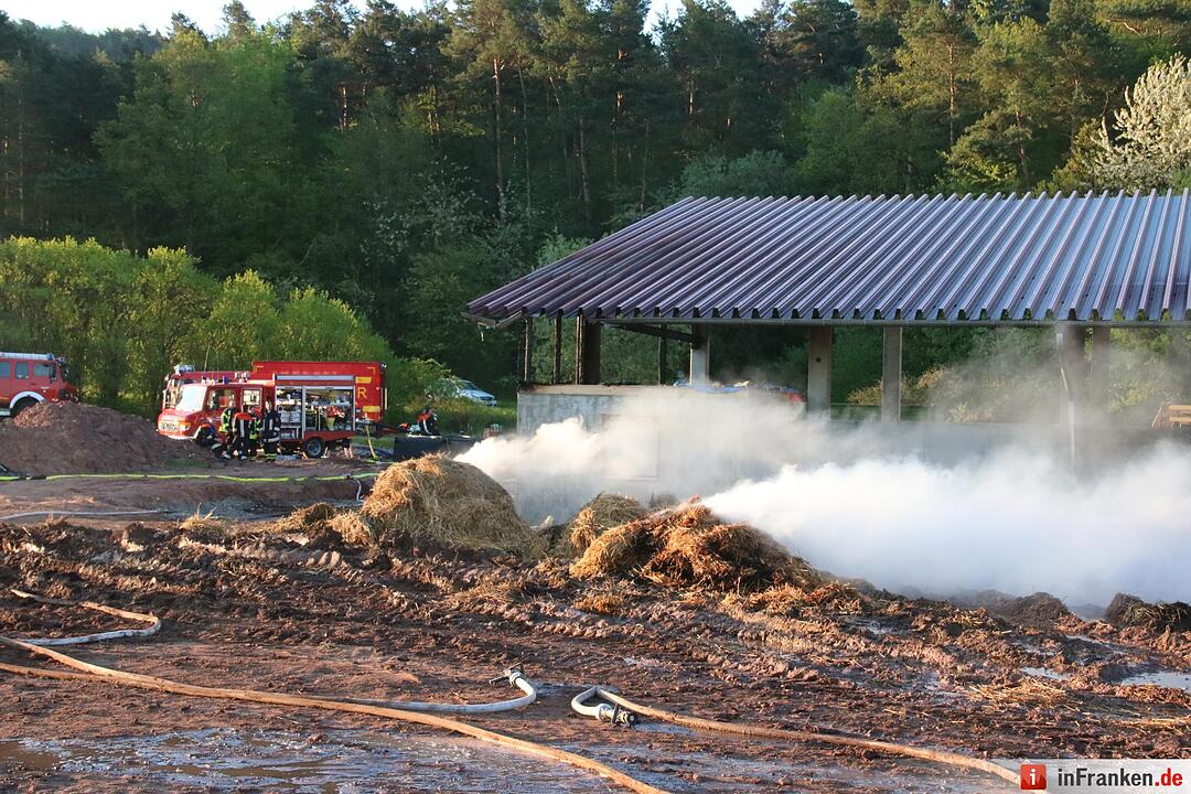 Hoher Schaden bei Stallbrand bei Nüdlingen