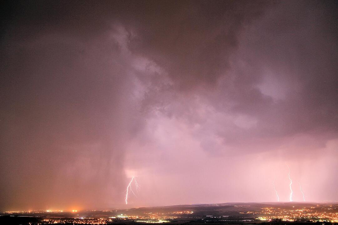 Blitz und Donner über Franken