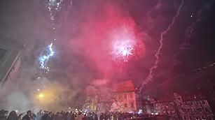 Impressionen von der Silvesternacht: So feierte Bamberg den Jahreswechsel