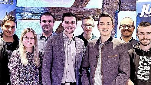 Die Kandidaten der JU Eckental f&uuml;r die Gemeinderatswahl am 8. M&auml;rz.
