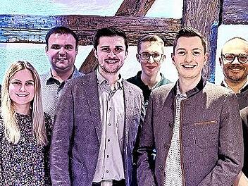 Die Kandidaten der JU Eckental f&uuml;r die Gemeinderatswahl am 8. M&auml;rz.