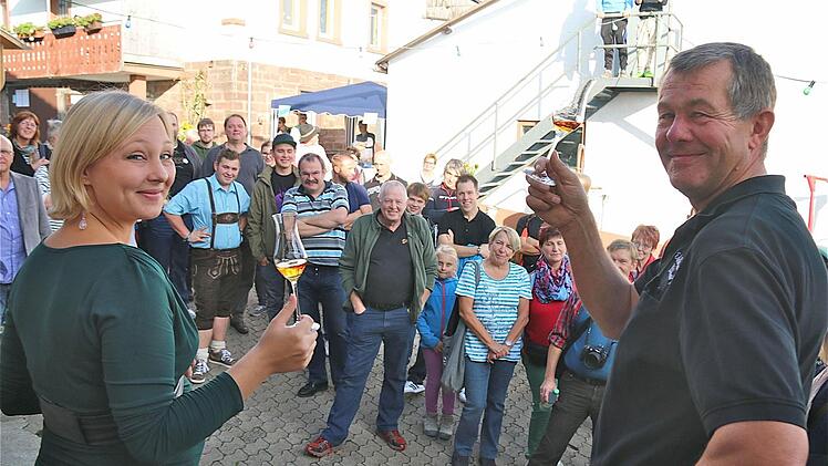 Anton Bischof und Tochter Franziska. Foto: Gerd Schaar