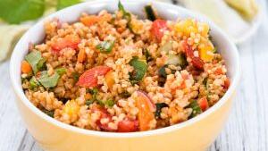 Bulgur-Salat mit fr&auml;nkischem Gem&uuml;se