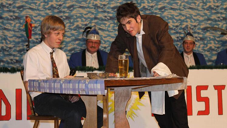 Michael Herler und Daniel Jungkunz in einen feinen Lokal