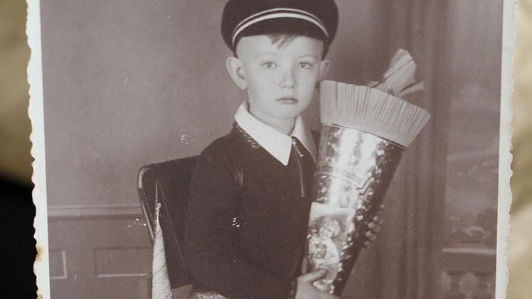 Helmut Glissnik 1937 am Schulanfang.