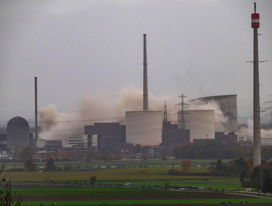 Sprengung Kühltürme Kernkraftwerkes Gundremmingen