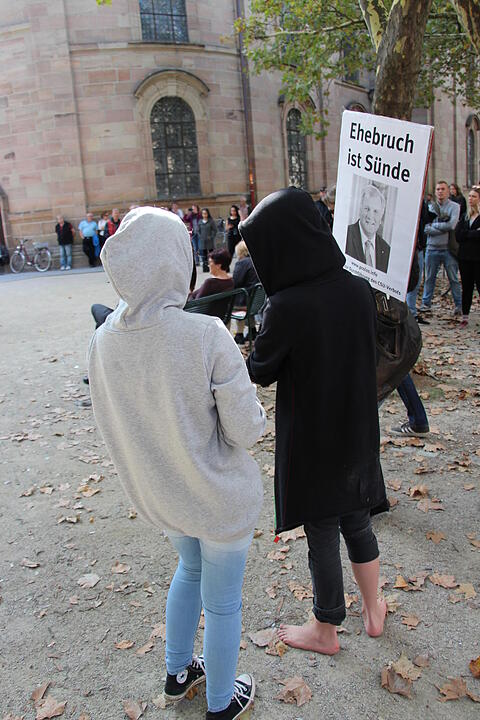Antifa-Demo gegen Joachim Herrmann in Erlangen