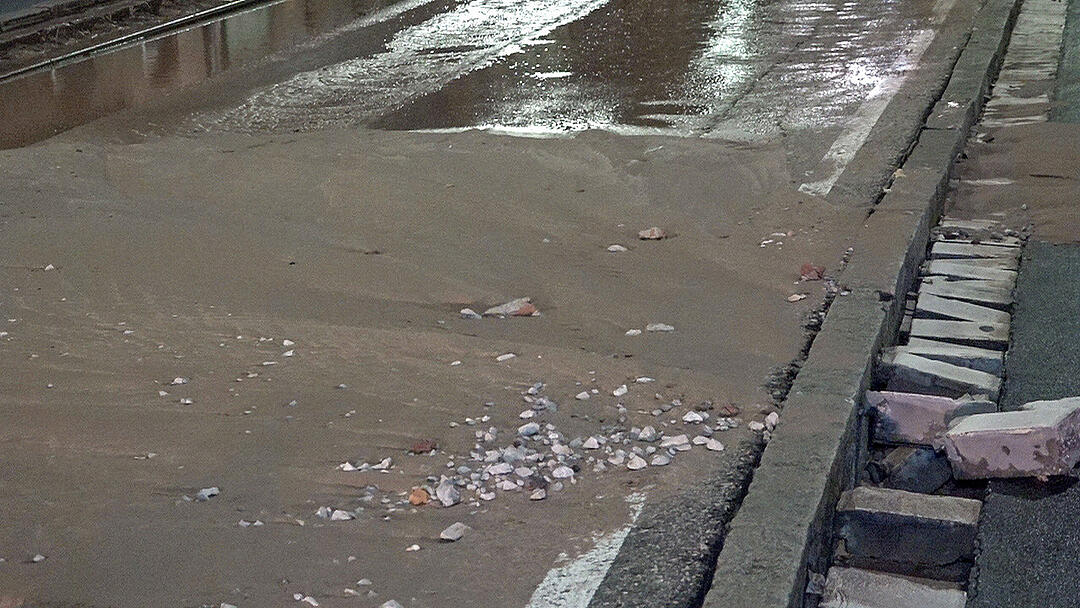 Wasserrohrbruch in Nürnberg
