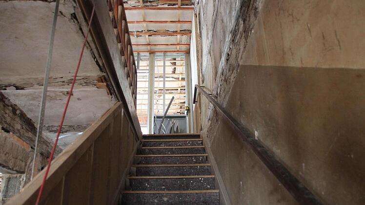 So sieht die Treppe heute aus.
