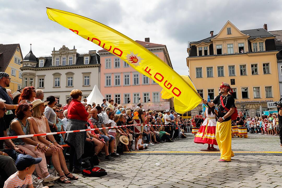 Beim großen Sambaumzug in Coburg ging es heiß her.