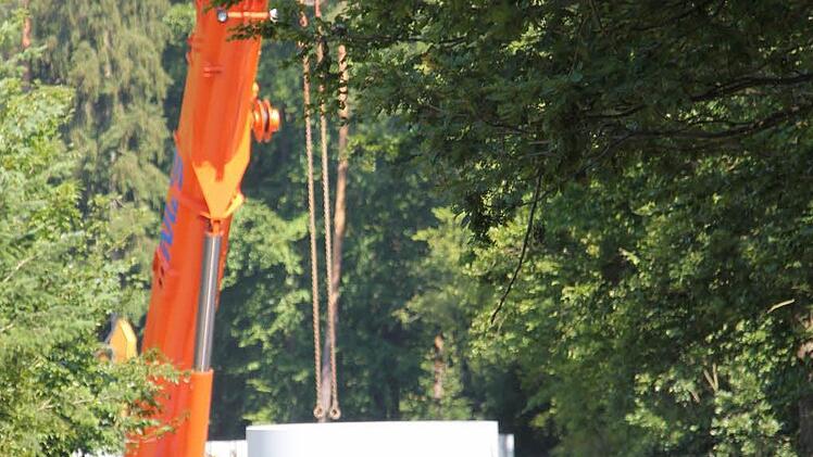 Die Baustelle für Windrad fünf.