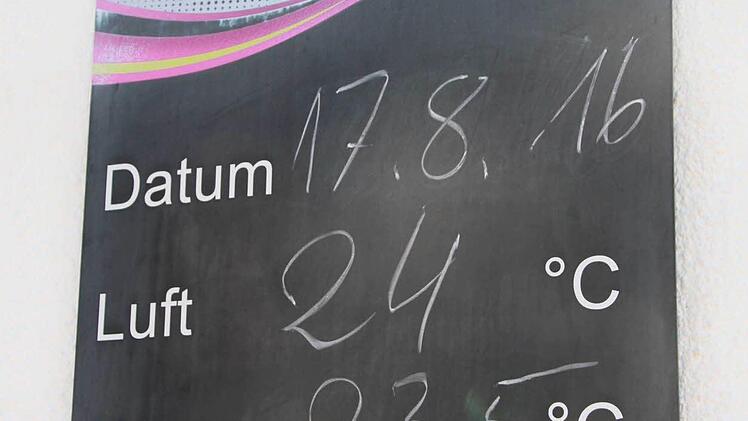 Für den dritten Teil unseres Schwimmbad-Tests geht es ins Maßbacher Freibad. Familie Karges hat das Bad getestet und bewertet. Foto: Carmen Schmitt