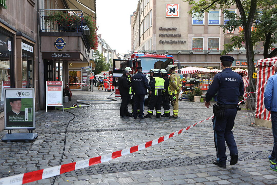 Brand in Restaurant der Nürnberger Innenstadt