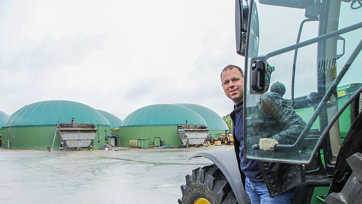 Landwirt Jürgen Schenk will neben seiner Biogasanlage zwei Rinderställe bauen.  Foto: Andreas Dorsch