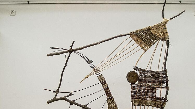 Impressionen von der Ausstellung der Coburger Sommerakademie im Kunstverein: Anita Trautmann - FlechtwerkFoto: Jochen Berger