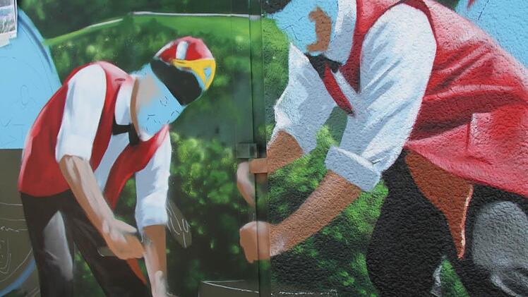 Die Büttner beim Fass-Bearbeiten