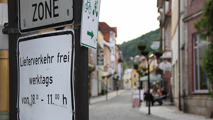 Am Nachmittag ist die Ludwigstraße für Lieferverkehr gesperrt. Fotos: Ulrike Müller