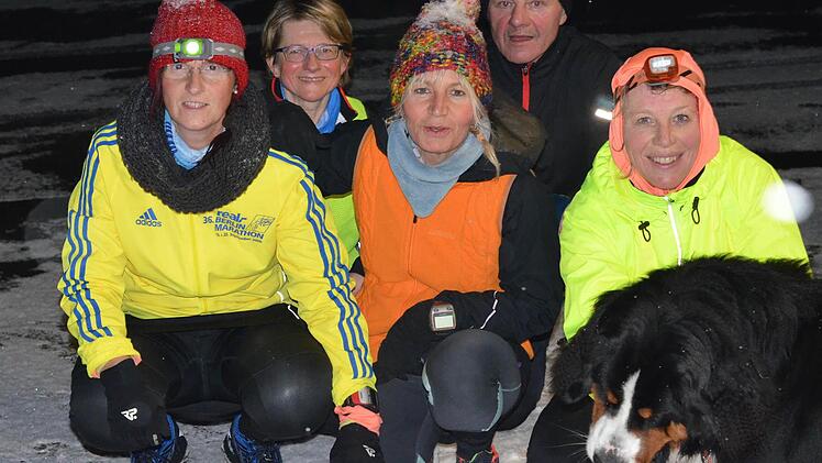 Wer läuft, friert nicht: Am Mittwoch begann rund um Ramsthal die Trainings-Session für den Saaletal-Marathon. Foto: Jürgen Schmitt