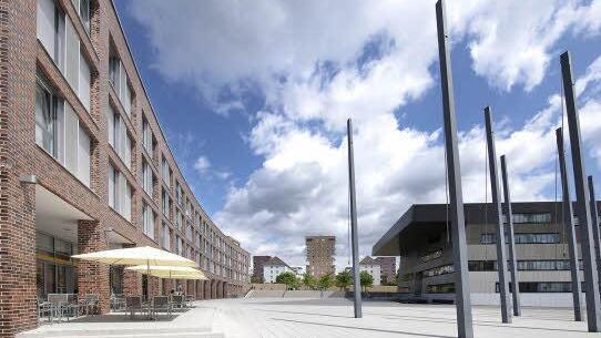 Der neu gestaltete Marktplatz in Ostfildern. Foto: p