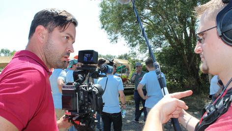 Am Set in Gerlachshausen beim Franken-&bdquo;Tatort&ldquo;