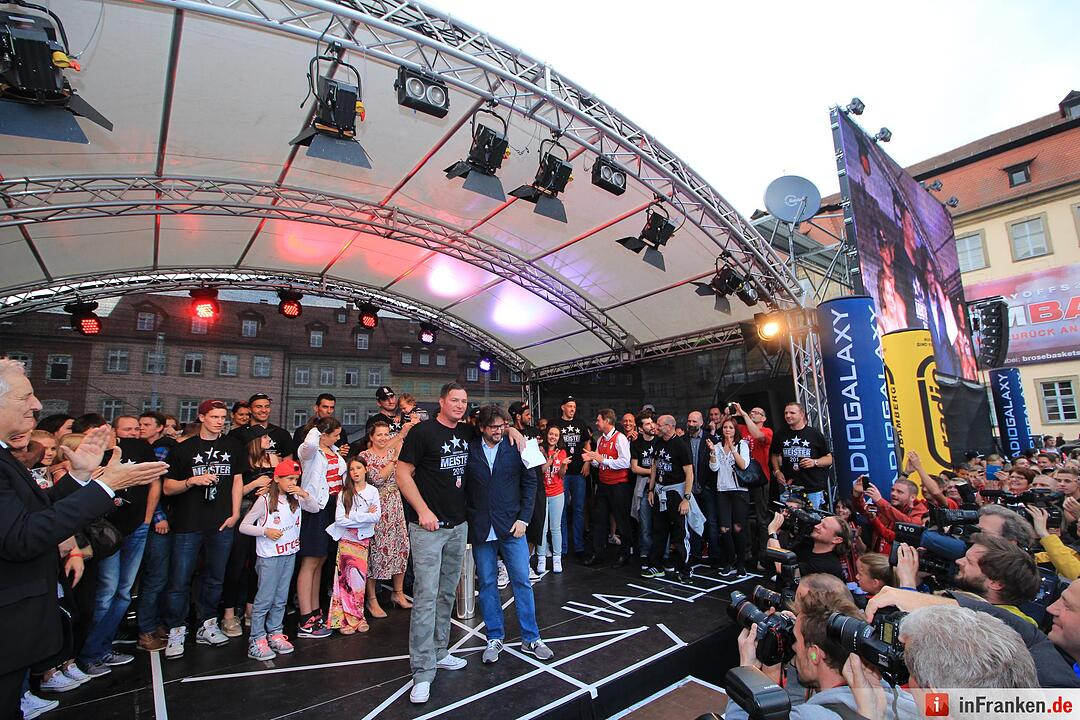 Meister-Party am Maxplatz