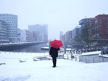 Schnee in Hamburg