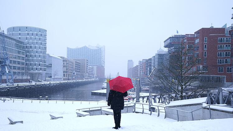 Schnee in Hamburg