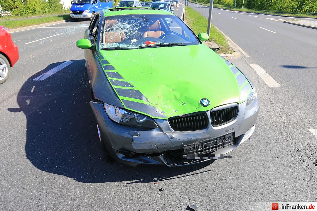 Unfall auf dem Berliner Ring in Bamberg