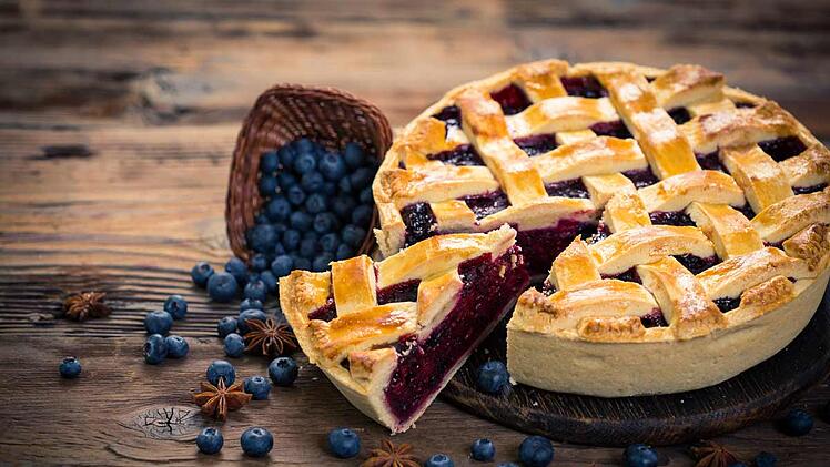 Blaubeertarte aus heimischen Heidelbeeren