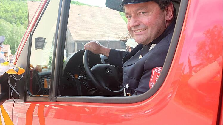 Fahrzeugweihe in Obererthal  Foto: Gerd Schaar