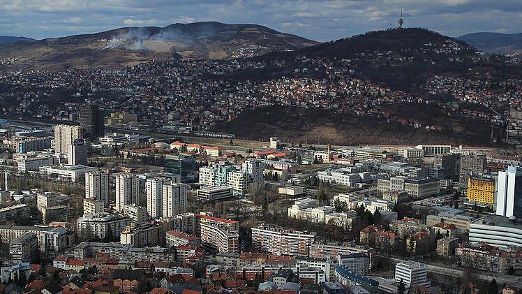 Blick auf Sarajevo. Hier nahm der Erste Weltkrieg seinen Anfang.