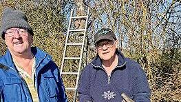 Der Obst- und Gartenbauverein hat Nistk&auml;sten gereinigt.