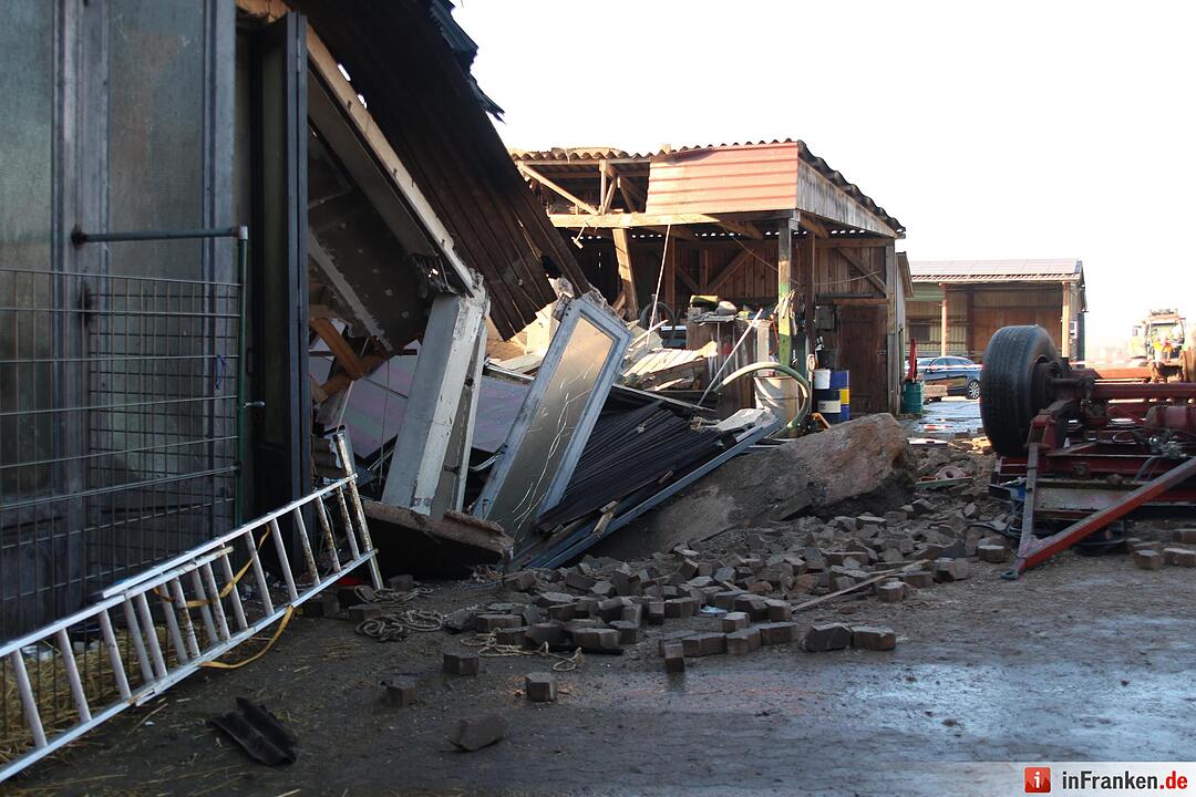 Explosion in Rinderzuchtbetrieb bei Herrieden