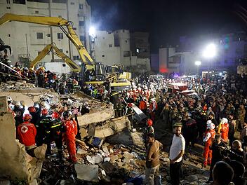 Wohnhaus im Libanon eingest&uuml;rzt