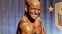 Vinzenz Schirmer bei einem Bodybuilder-Wettbewerb.  Foto: T. Bader/Archiv