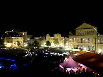 Lasershow beim Coburger SchlossplatzfestFoto: Timo Geldner