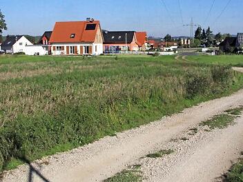 Auf diesem Areal am Ebensfelder Friedhof, zwischen Prächtinger Straße und Balthasar-Neumann- und Dientzenhoferstraße wird das Baugebiet "Am Eidig" entstehen. Ziel ist, dass erste Häuser im Herbst 2016, spätestens im Frühjahr 2017, hier gebaut werden können. Foto: Matthias Einwag