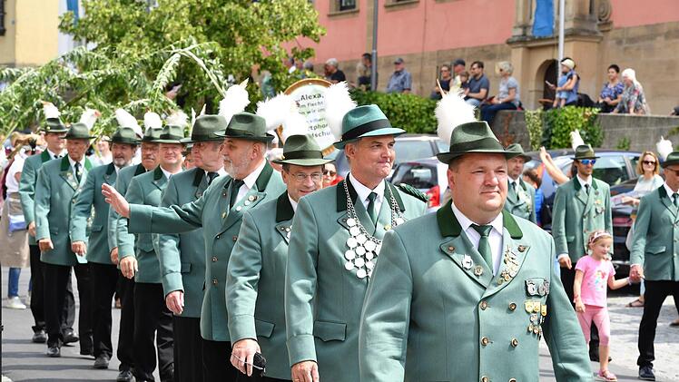 Für die Schützen war der Umzug wieder einer der Höhepunkte ihres Festes.